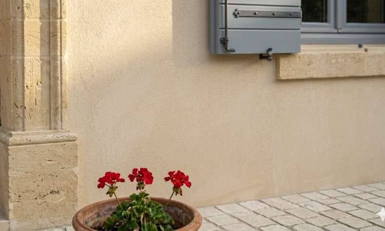 Gros plan façade provence - vaucluse - rc